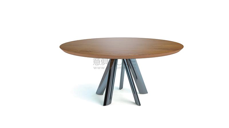 Lem 72 Fisso Bevel Wood 餐桌