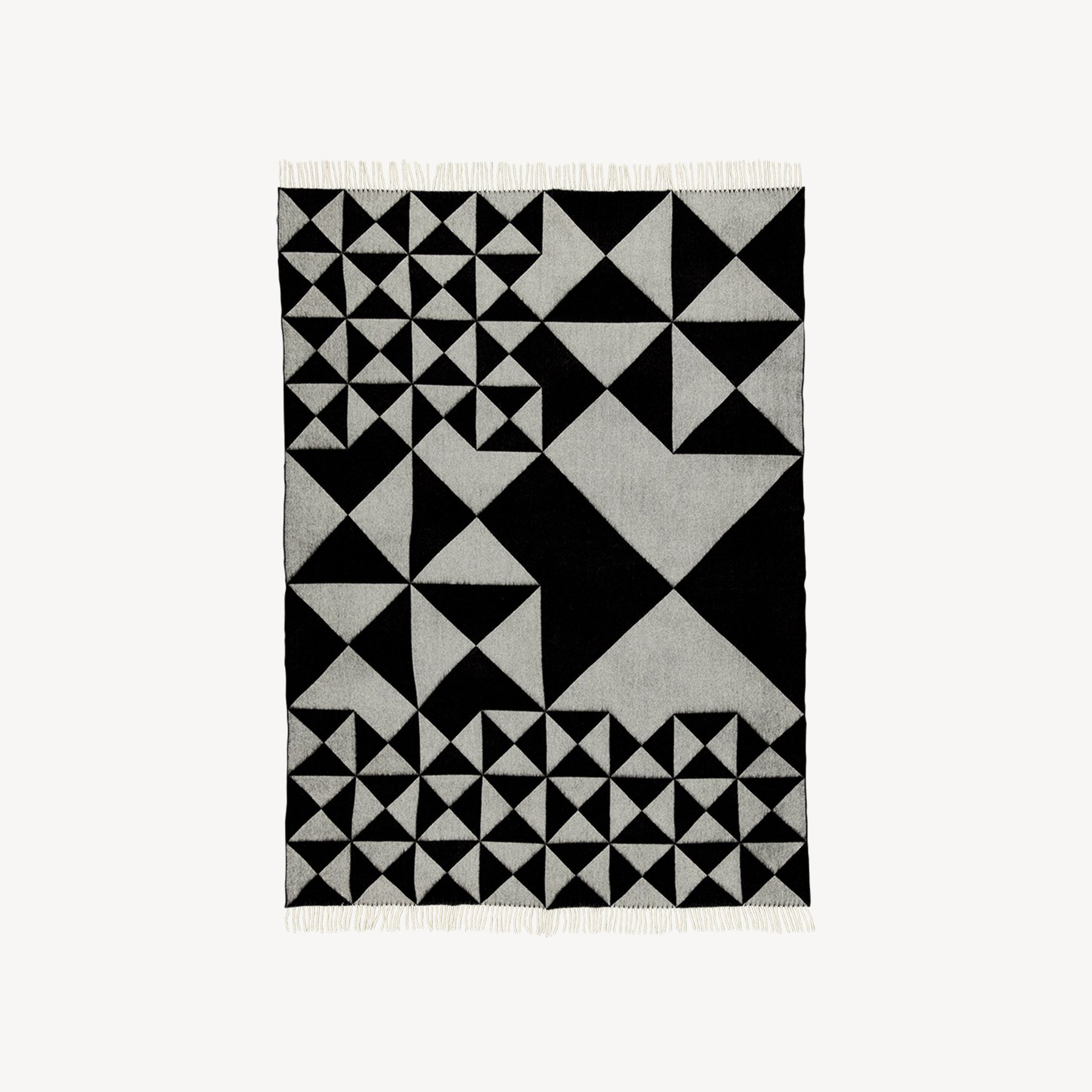 MIRROR THROW BLACK 毯子